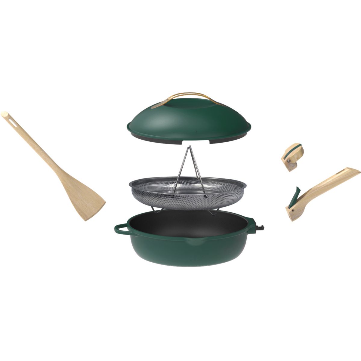 Poêle La fabuleuse 28cm - Canopee vert, COOKUT