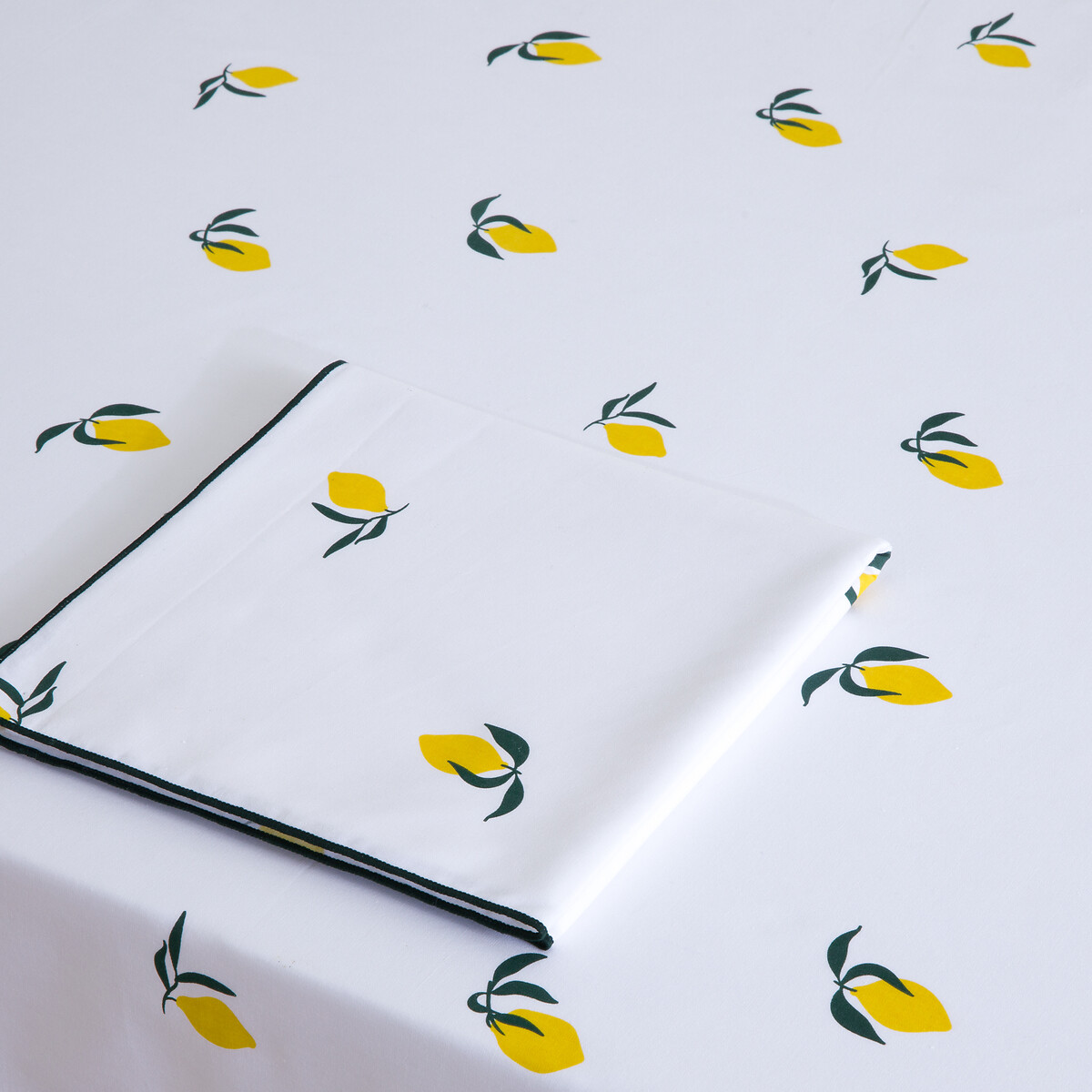 Lot de 4 serviettes de table imprimées en coton, CITRON imprimé citron, LA REDOUTE INTERIEURS