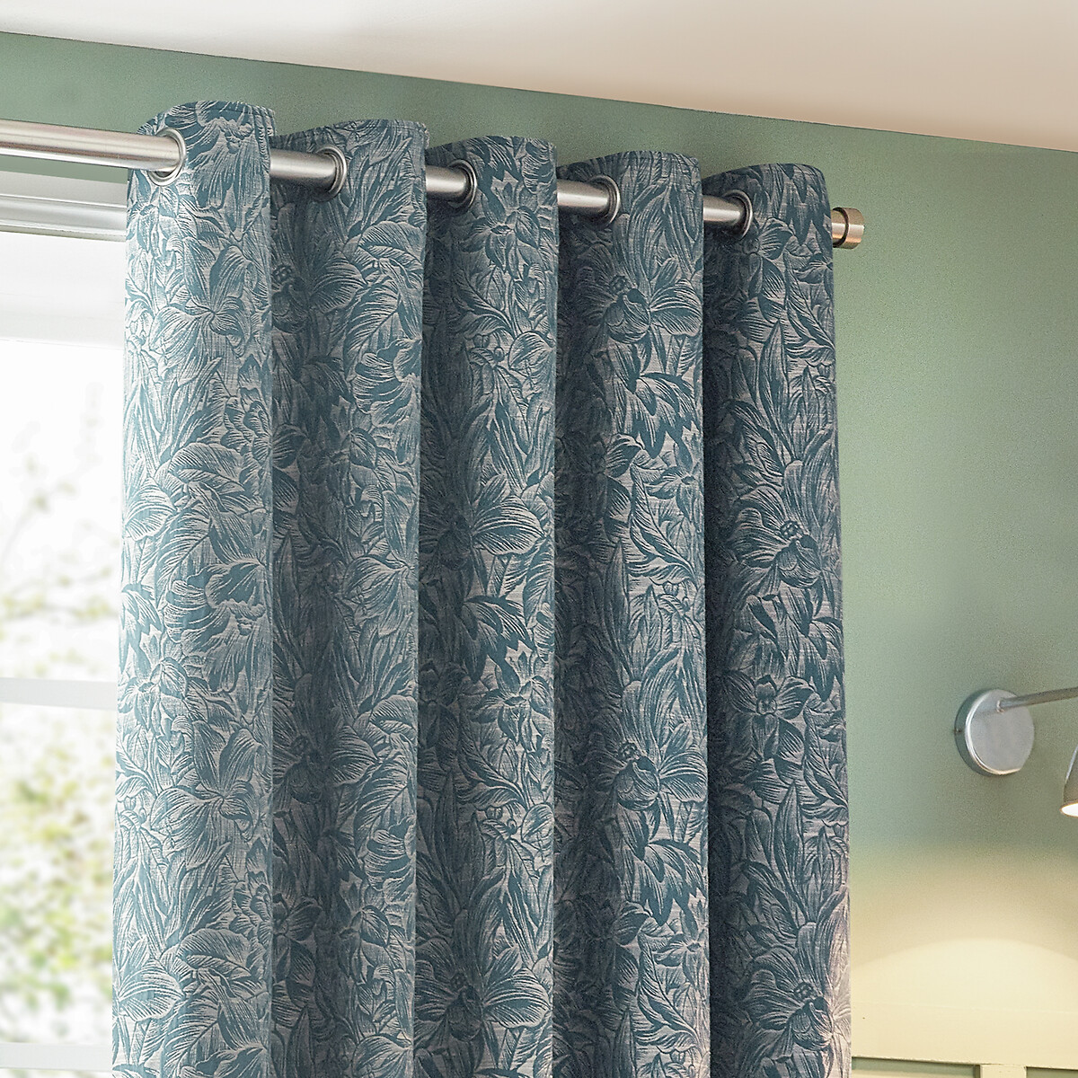 Grantley Eyelet Curtains teal, WYLDER