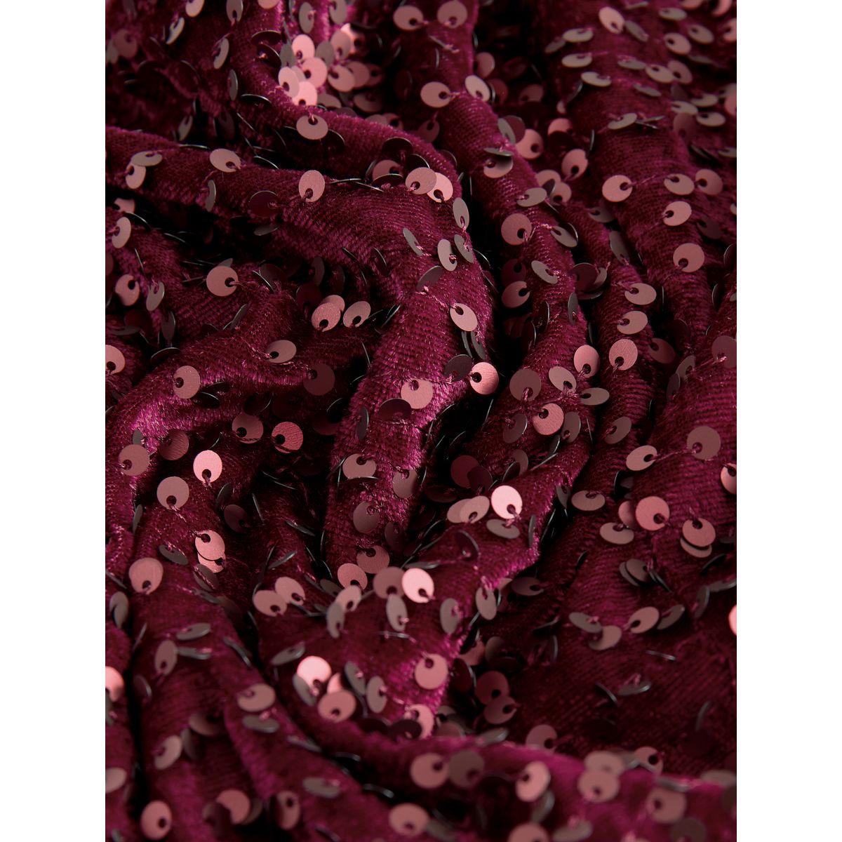 Robe courte à sequins réversibles rouge bordeaux, NEXT