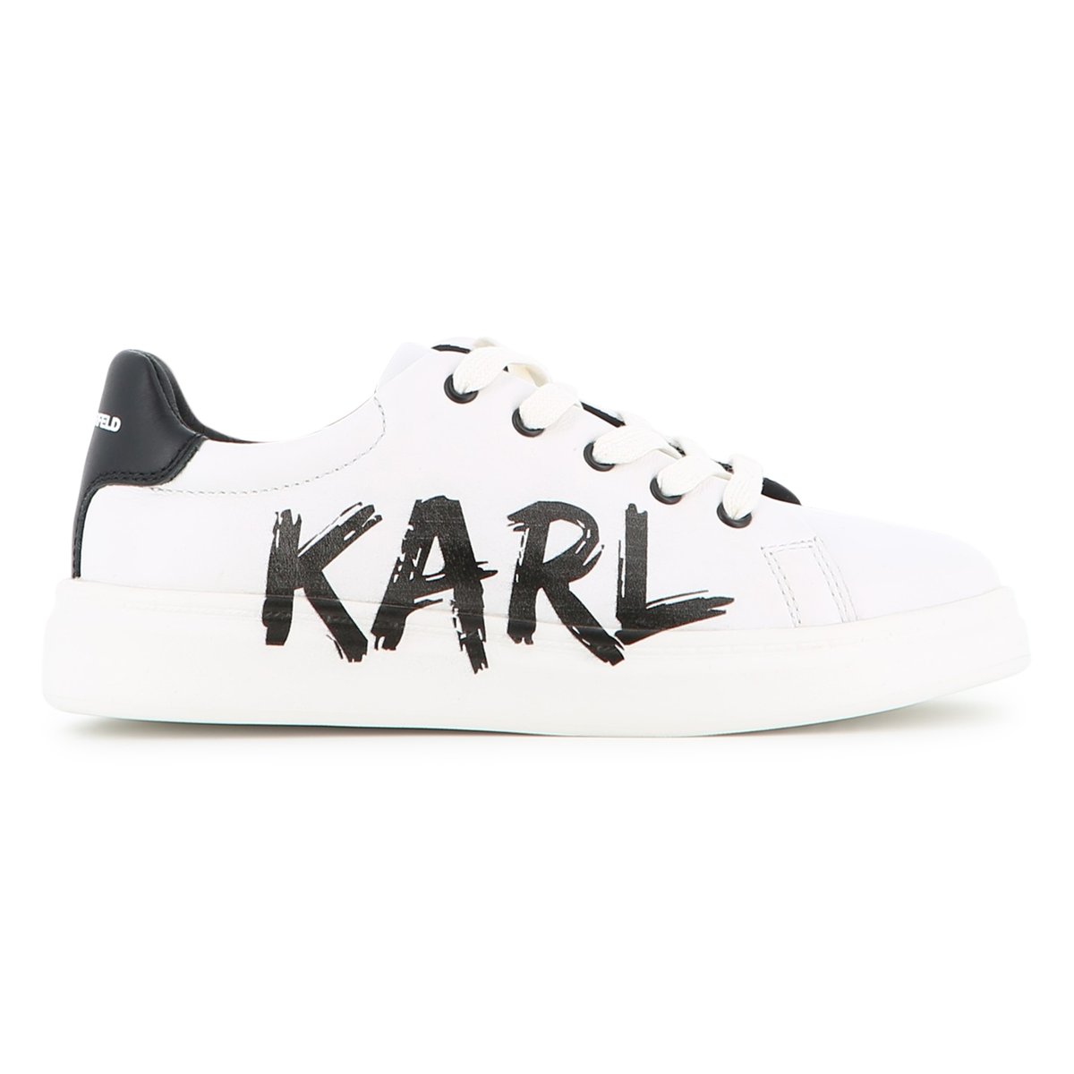 Baskets basse à lacets blanc, KARL LAGERFELD KIDS