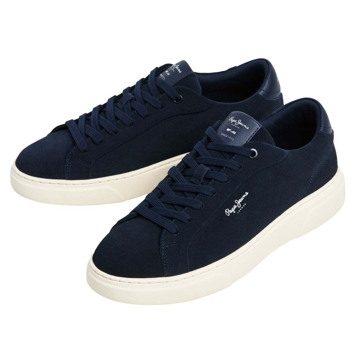 Colins - Baskets En Daim À Semelle Cupsole marine, PEPE JEANS