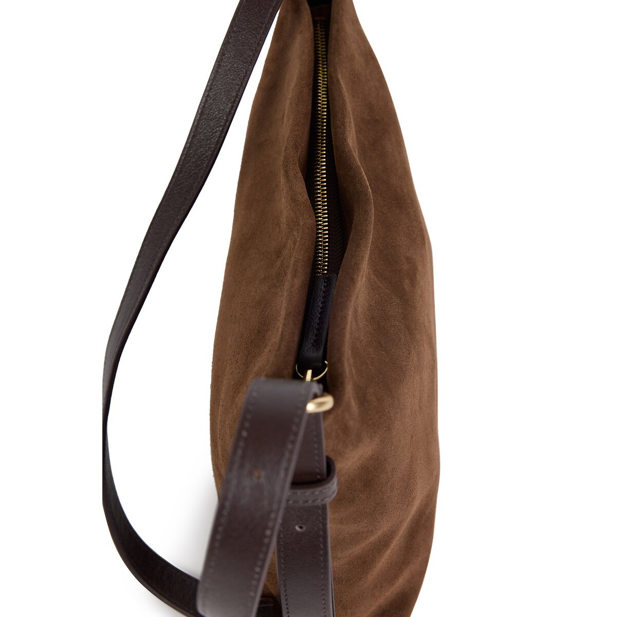Mini Moreen Suede Shoulder Bag ebony, NAT & NIN