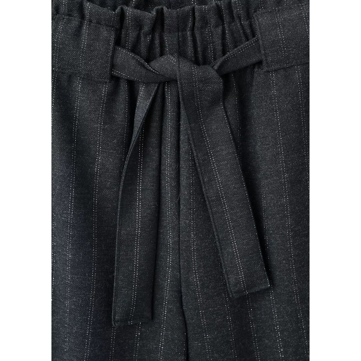 Pantalon rayé fil textile gris, MANGO KIDS