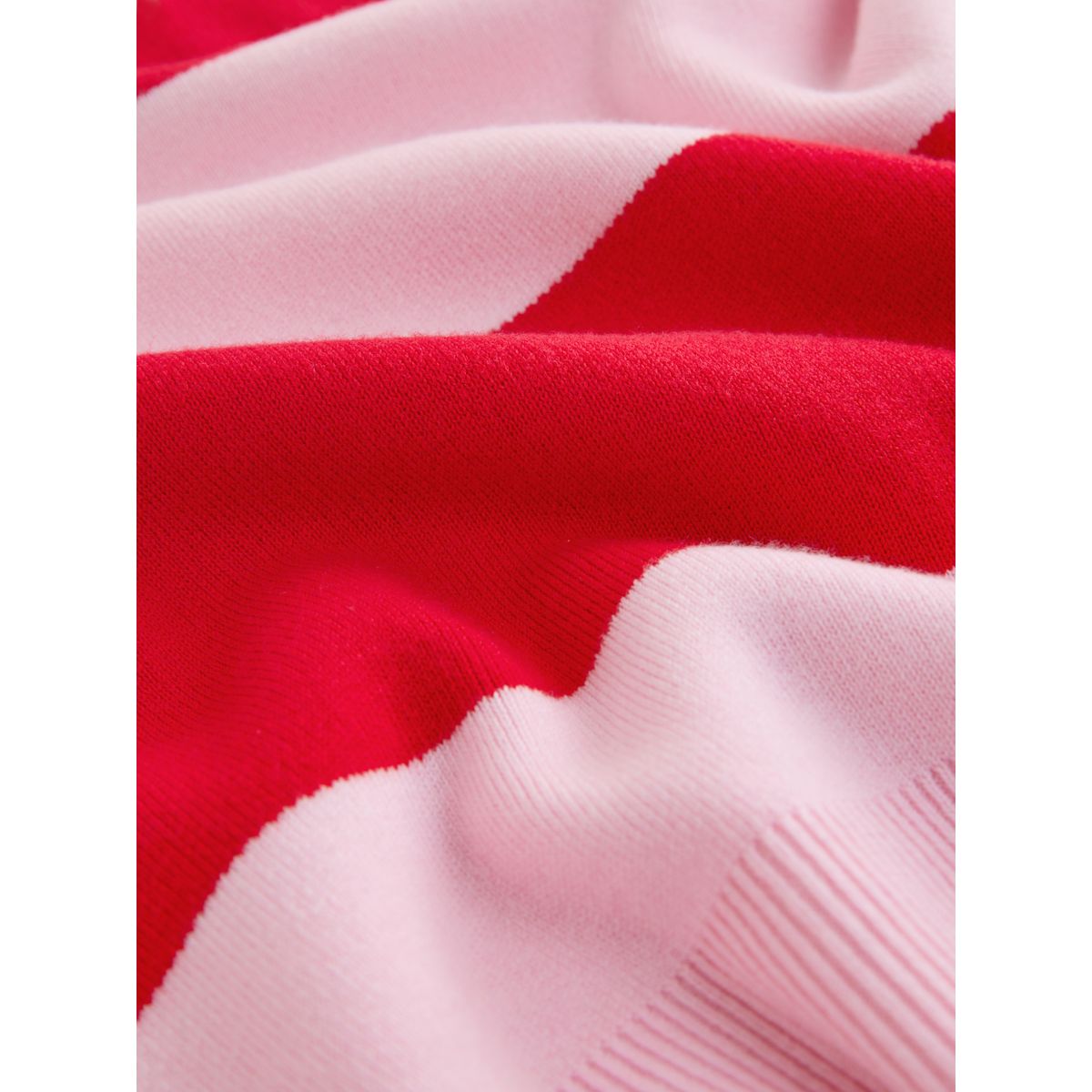 Sweat ras du cou à manches longues rouge/rose rayé, NEXT
