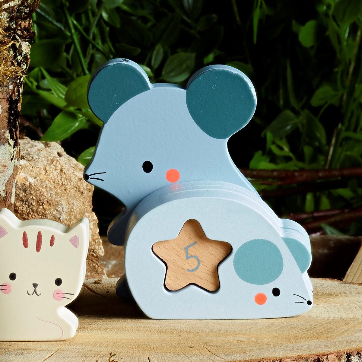 Puzzles d'éveil Maman bébé animaux marron, VILAC