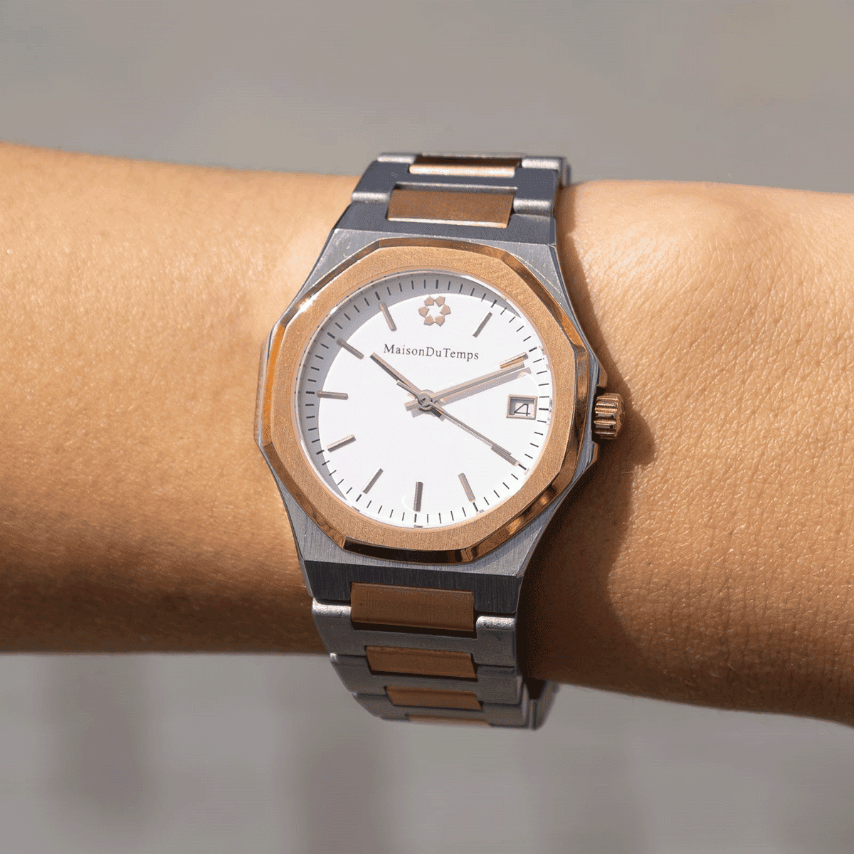 Montre Analogique GAMMA argenté blanc argenté, MAISON DU TEMPS