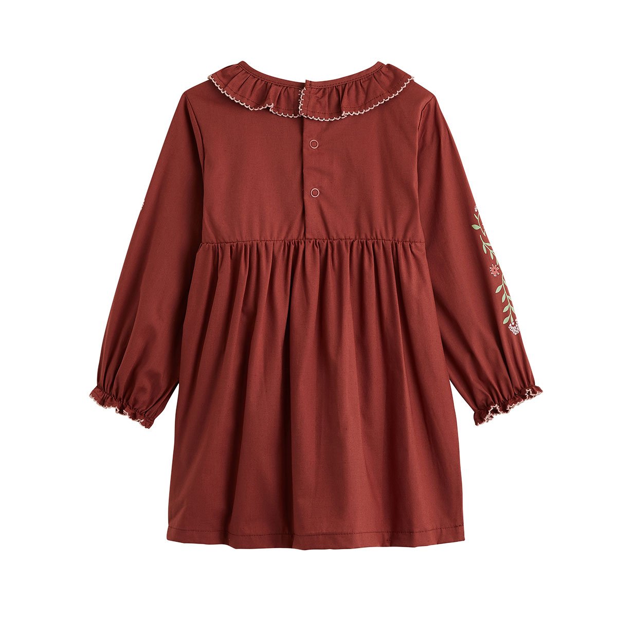 Robe enfant en popeline Harmony rose, PETIT BEGUIN