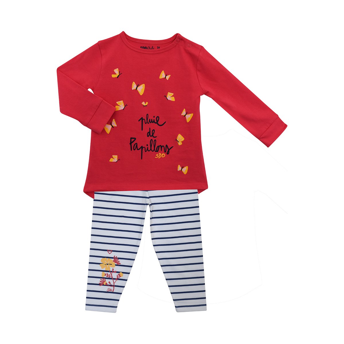 Pyjama fille evita rose, SUCRE D'ORGE