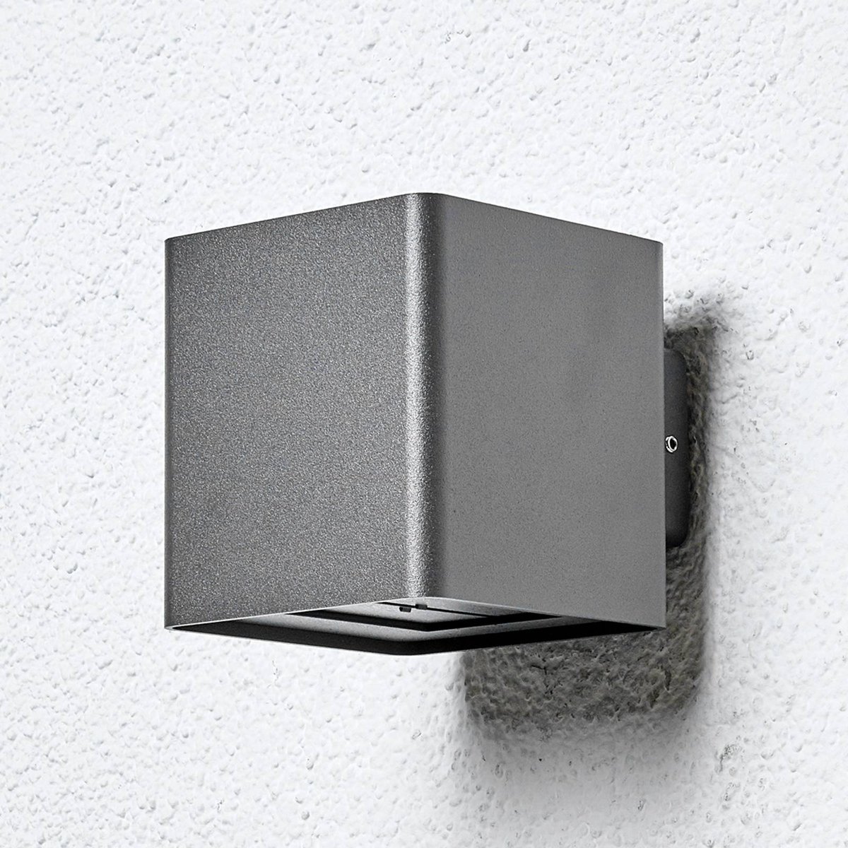 Applique extérieure en aluminium moderneLED anthracite, LUCANDE
