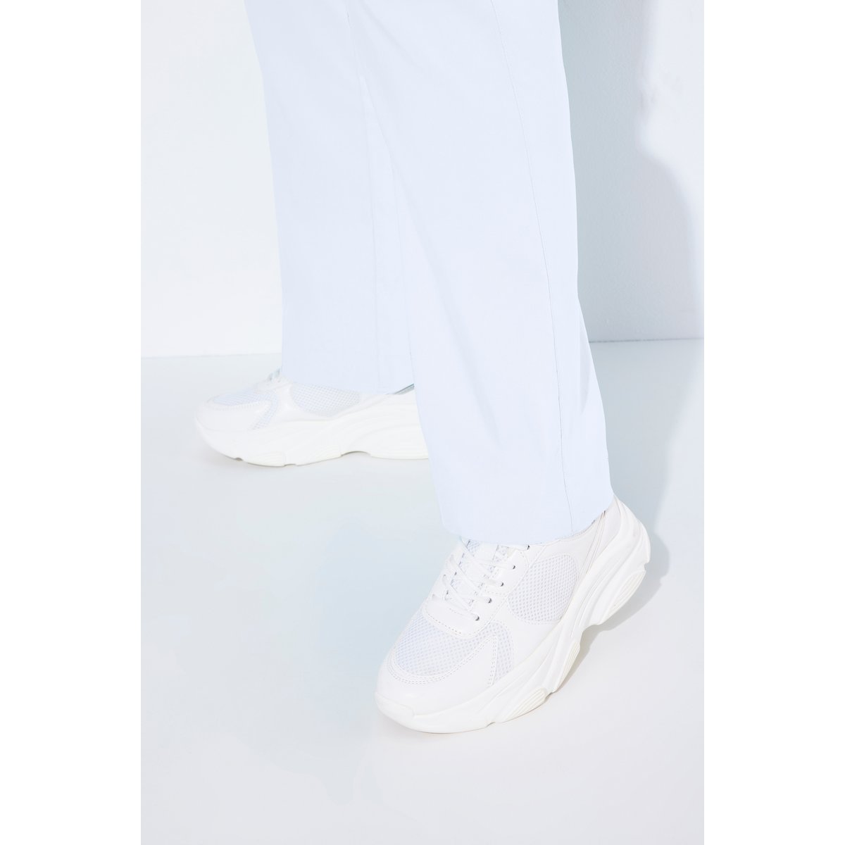 Pantalon classique en bengaline blanc neige, ULLA POPKEN