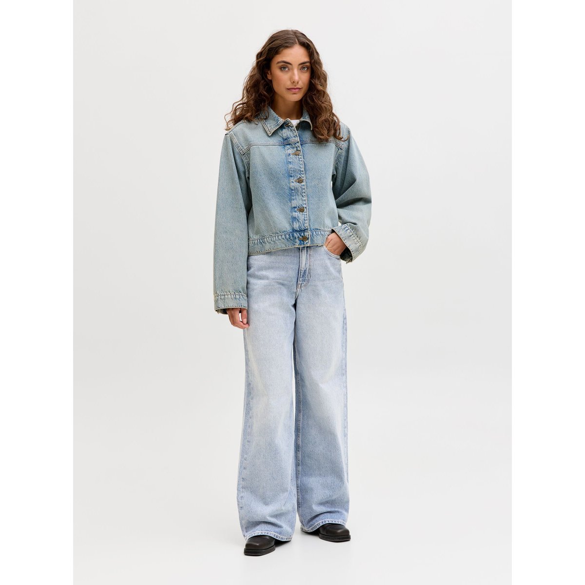 Jean À Coupe Large light blue denim, JJXX