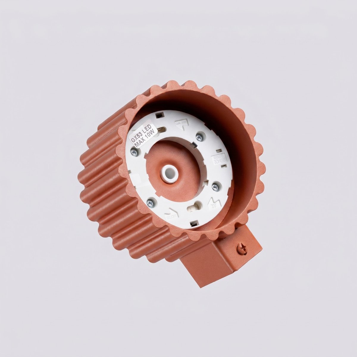 Applique murale Aluminium Ocre Rouge Gx53 1 AURA ocre rouge, EDEN