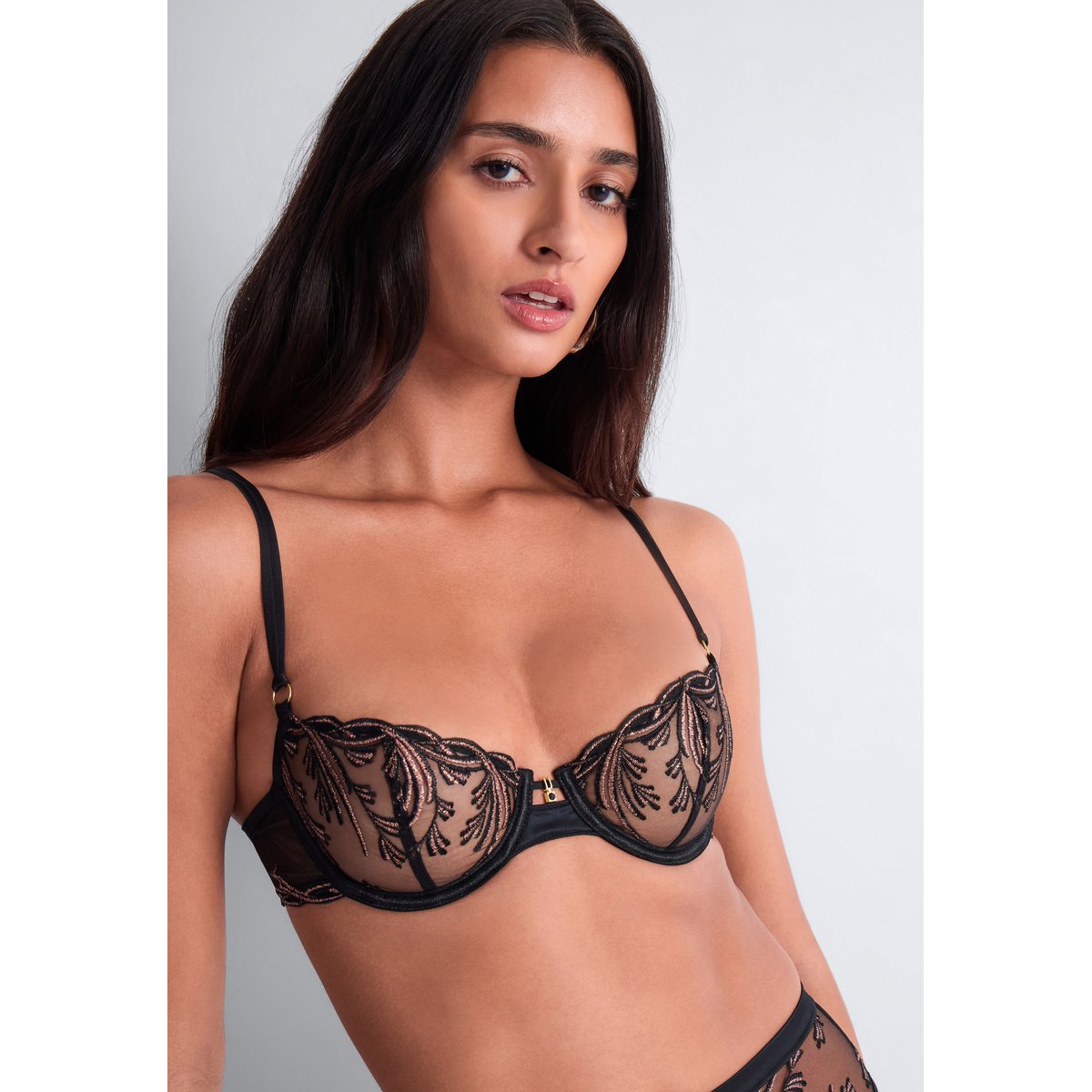 Soutien gorge Corbeille avec armatures Cosmic Romance. noir, AUBADE