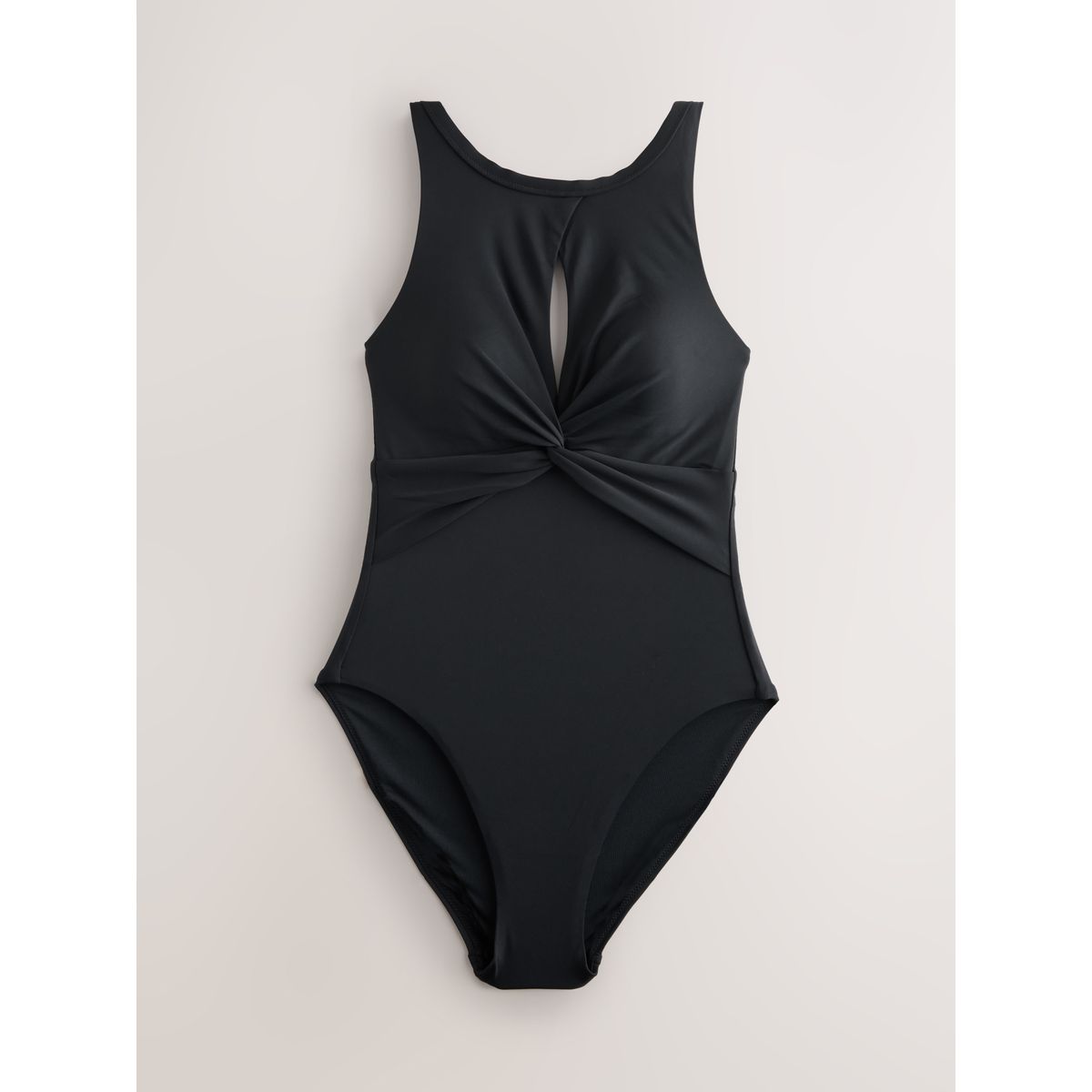 Maillot de bain à goutte d'eau et col montant noir, NEXT