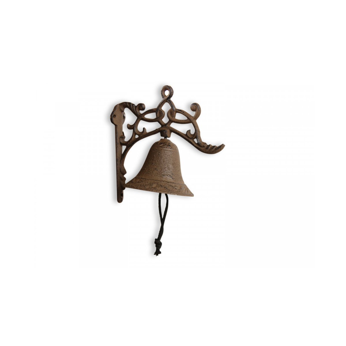 Cloche Fonte Marron 17x10.5x17.5cm marron, DECORATION D’AUTREFOIS