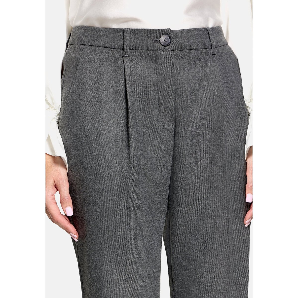 Pantalon casual à plis repassés magnet, BETTY BARCLAY
