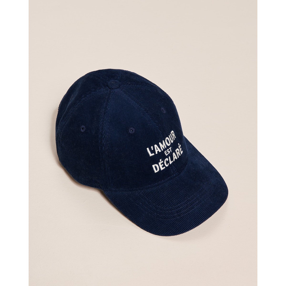 Casquette en velours, L'AMOUR EST DÉCLARÉ bleu - bleu - bleu nuit, EMOI EMOI