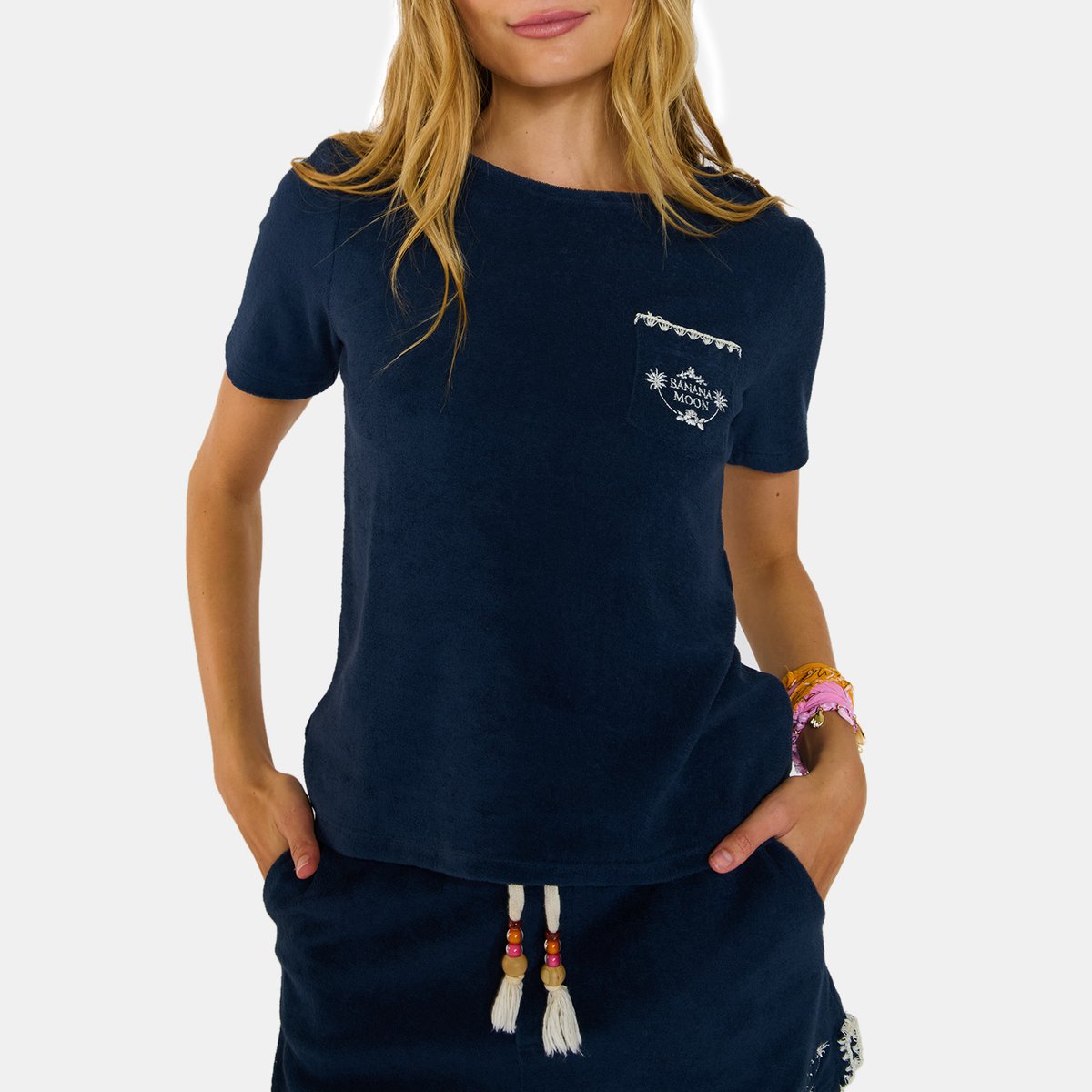 Tshirt Wakey - PALMSPONGE bleu marine, BANANA MOON