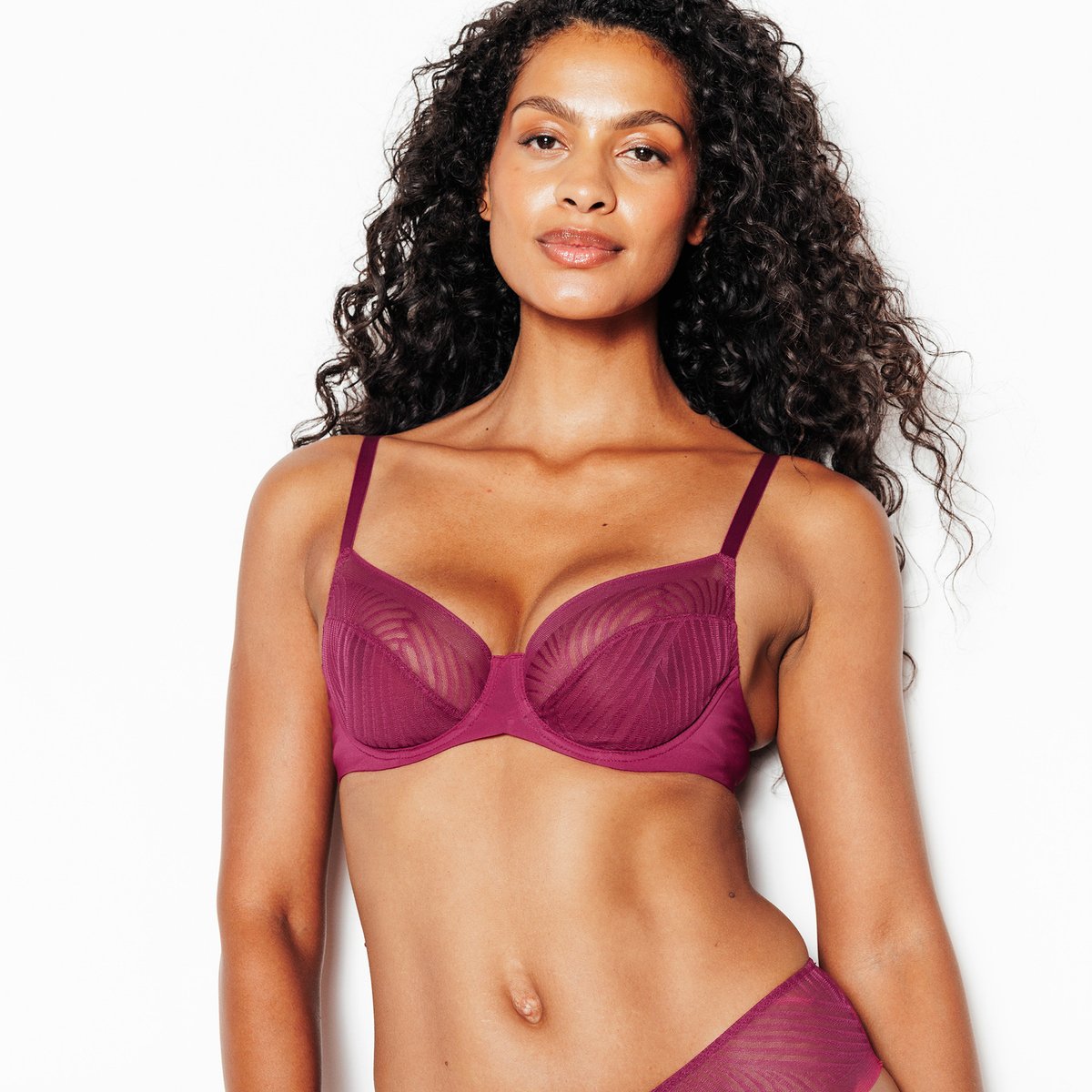 Soutien-gorge corbeille JANICE violet, ROUGEGORGE LINGERIE