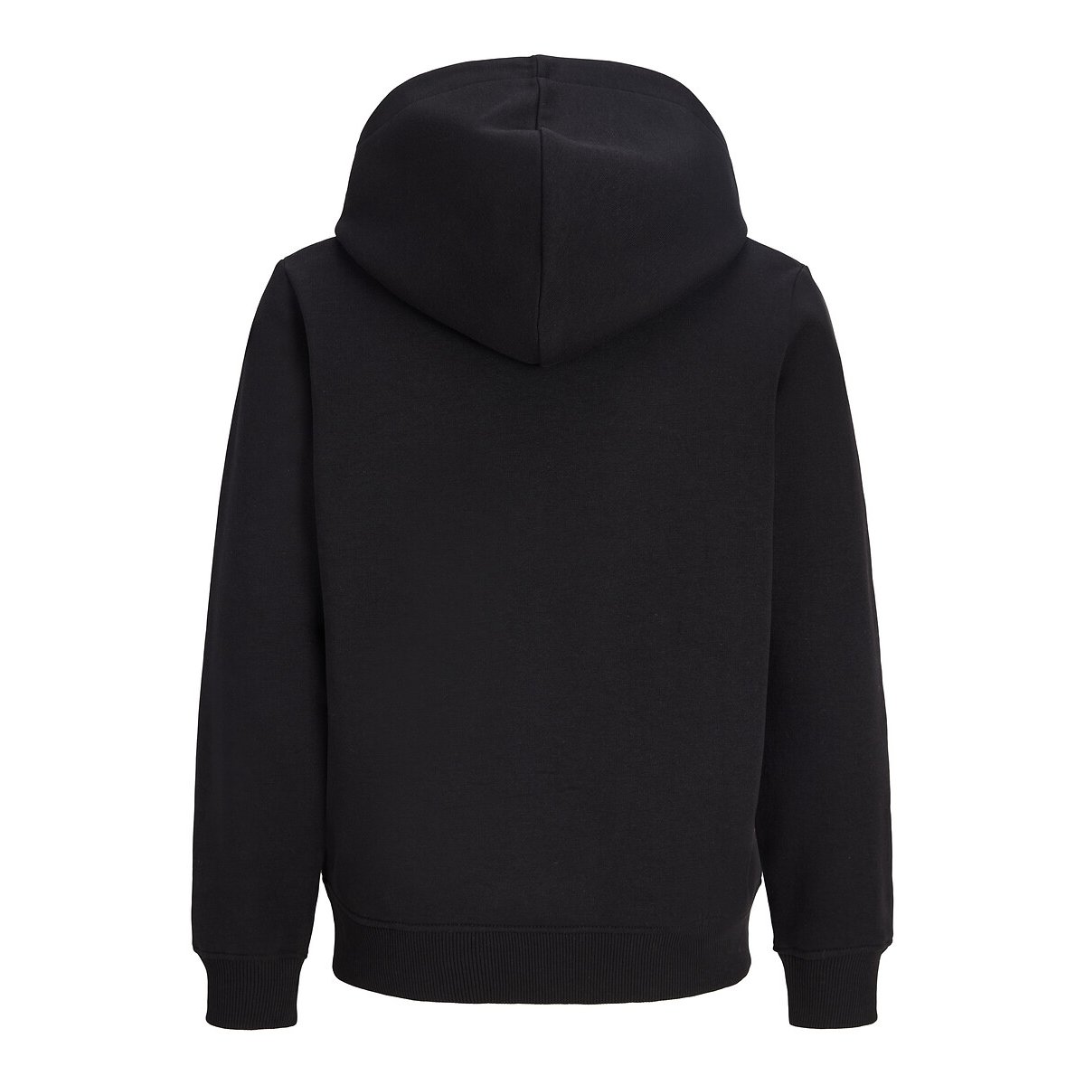 Sweat à capuche en molleton noir, JACK & JONES JUNIOR