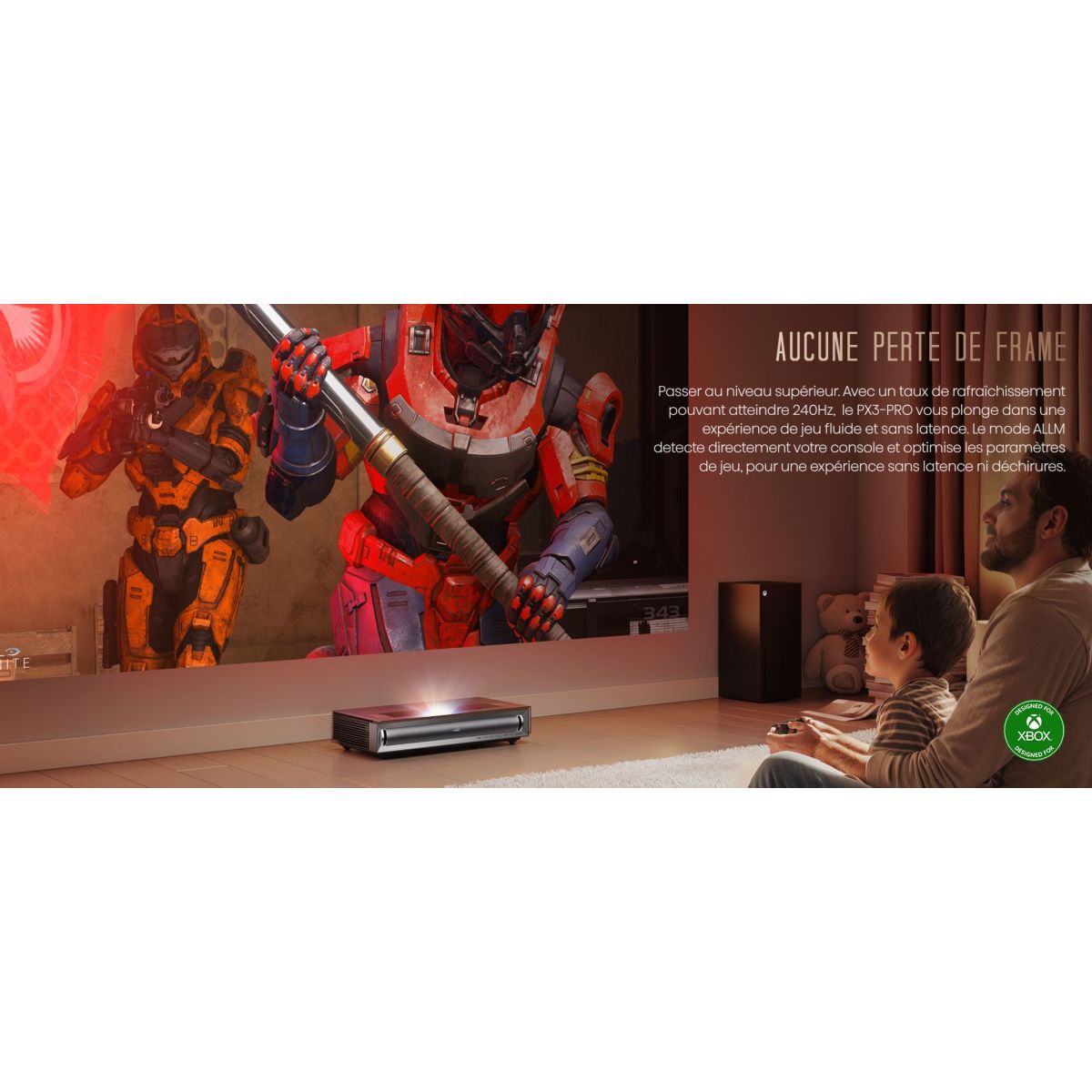Vidéoprojecteur home cinéma PX3-PRO noir, HISENSE