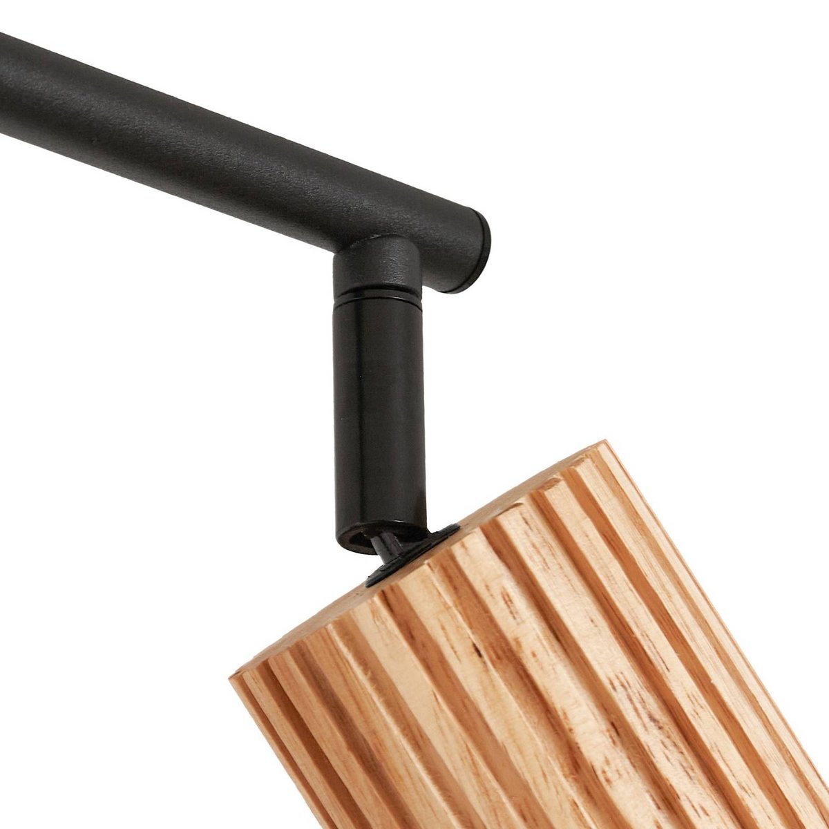 Spot en bois moderne, Stralino couleur bois, noir, LINDBY