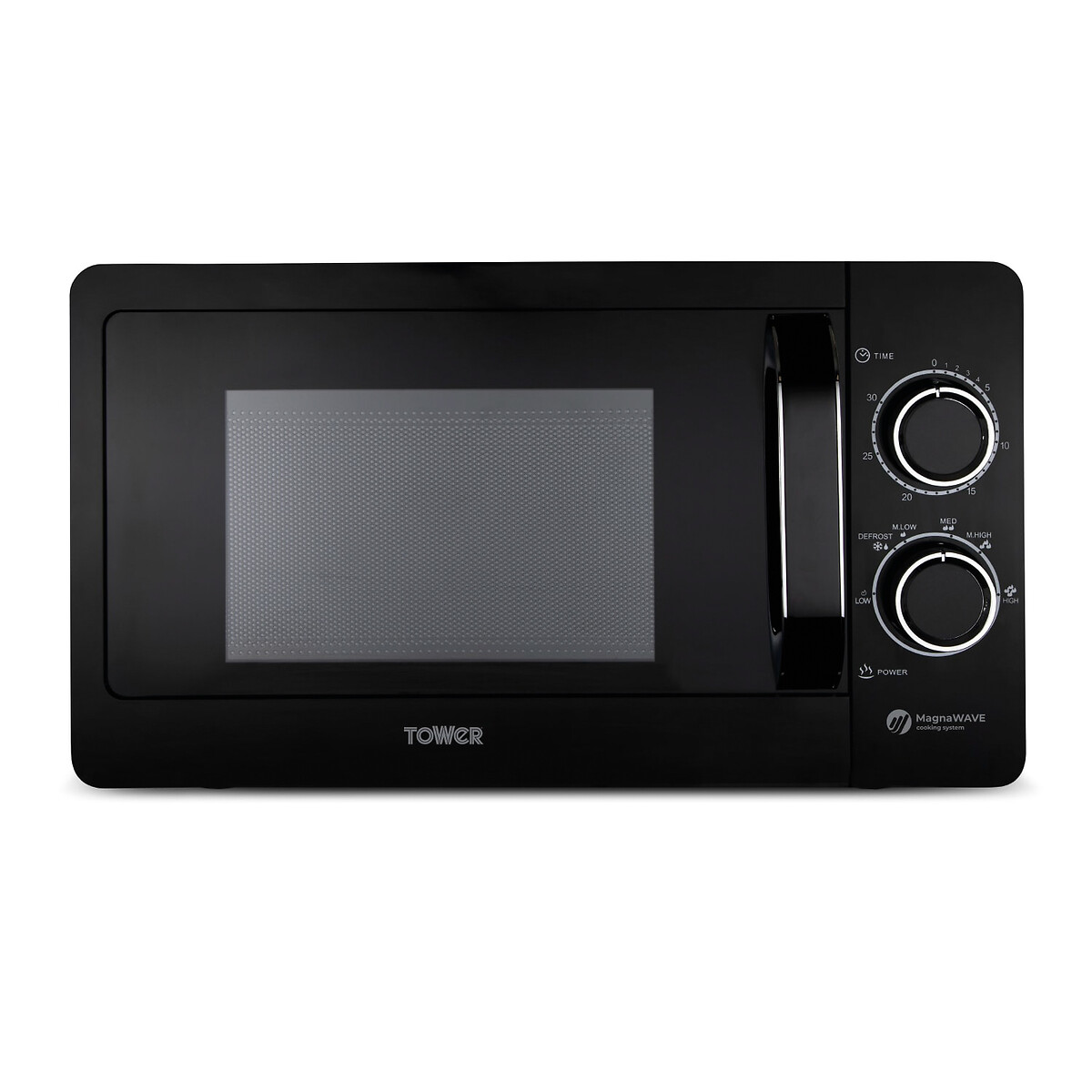 20L 800W Manual Microwave - T24042 black, TOWER