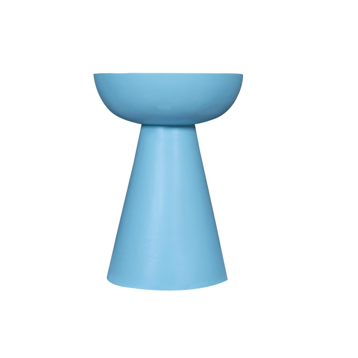Bout de canapé design 42 cm DUOMO bleu, PIER IMPORT