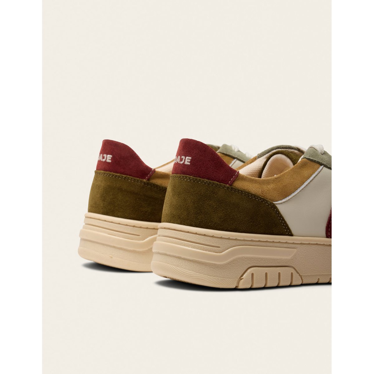 Baskets NINO kaki taupe écru, ODAJE
