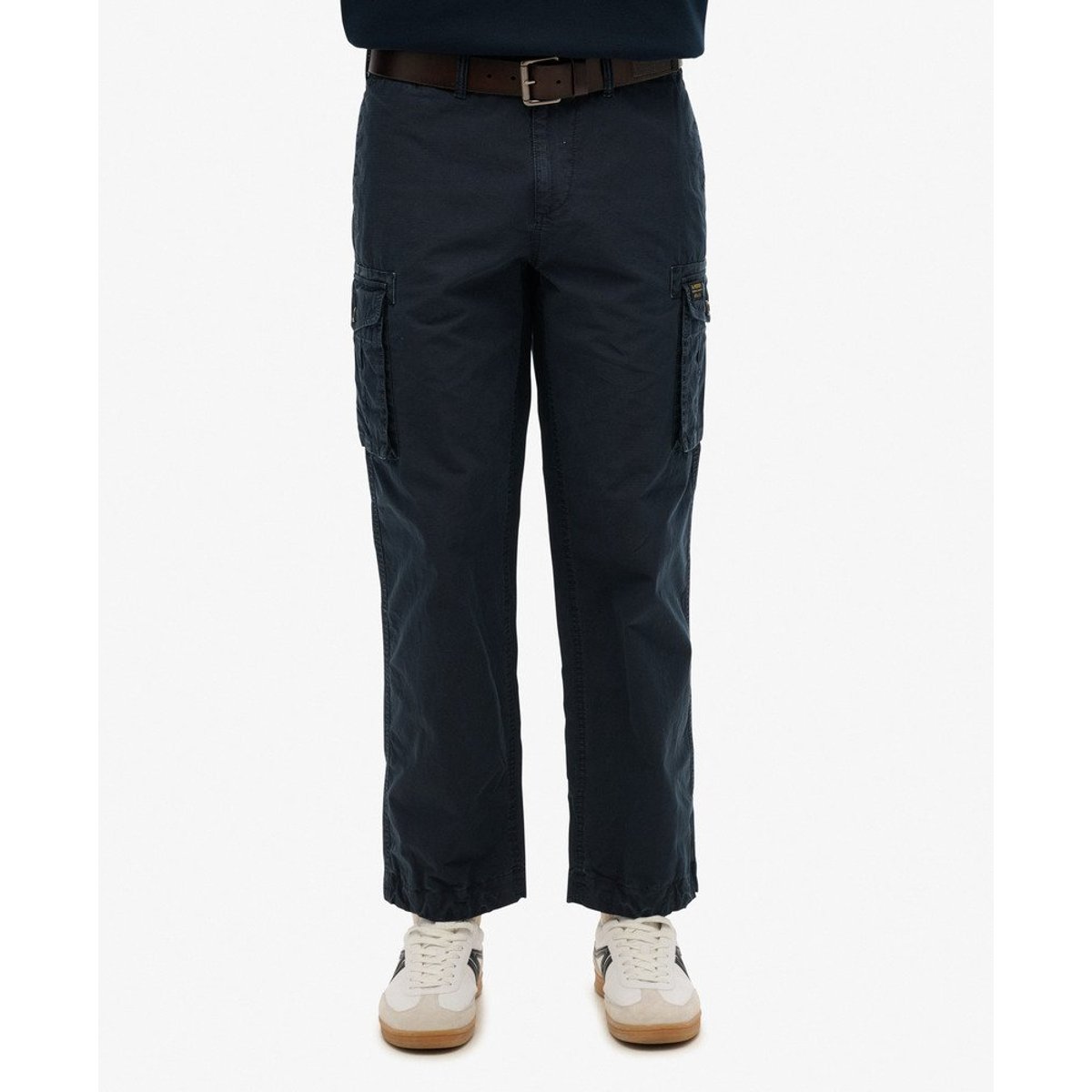 Pantalon cargo léger Parachute bleu marine éclipse, SUPERDRY