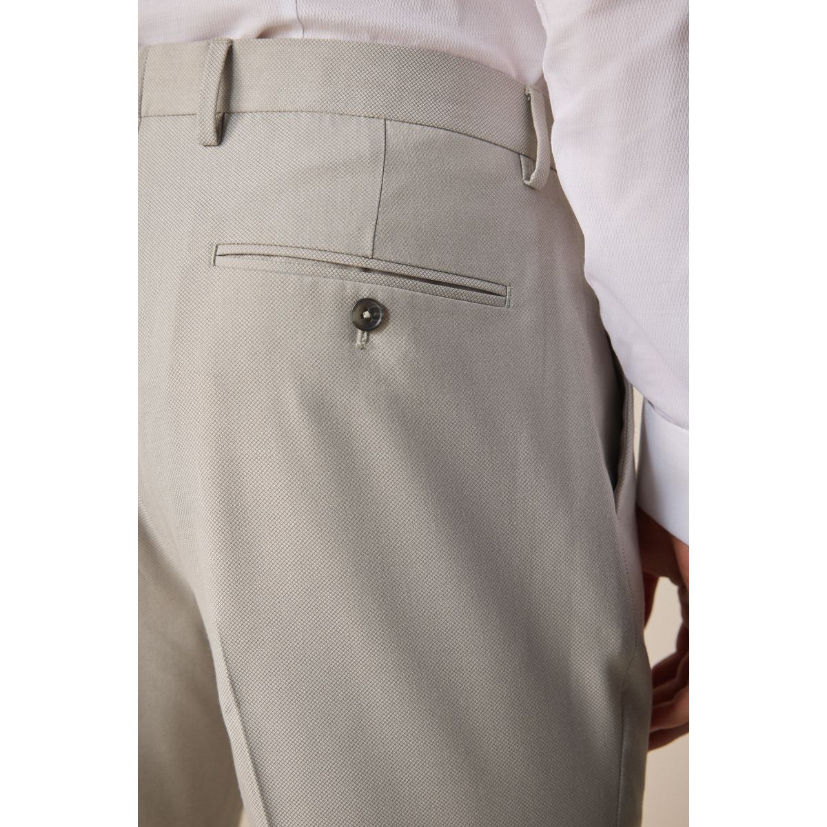 Pantalon de costume texturé naturel, NEXT
