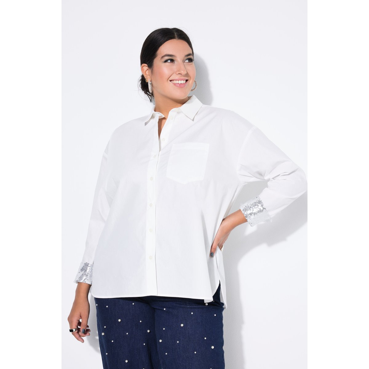 Chemisier oversize blanc cassé, STUDIO UNTOLD