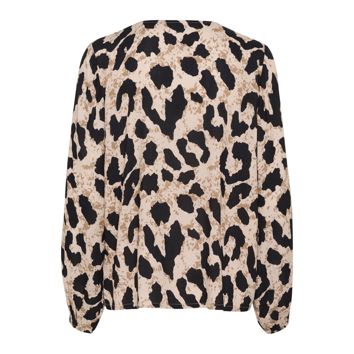 Long sleeved blouse multicoloré animalier, KAFFE