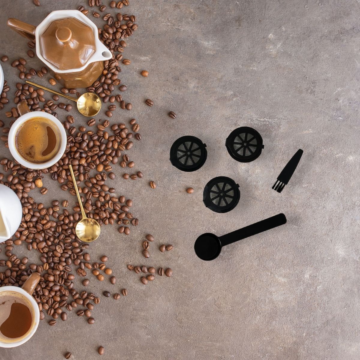 Ensemble de 2 Set de 3 capsules Nespresso PETIT DÉJEUNER noir, FACKELMANN
