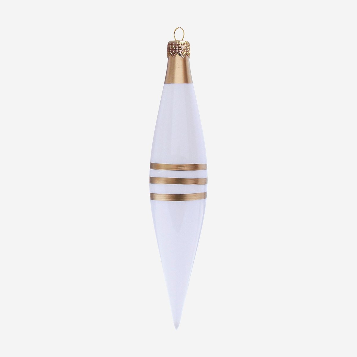 Décoration de Noël verre SIA blanc, HABITAT