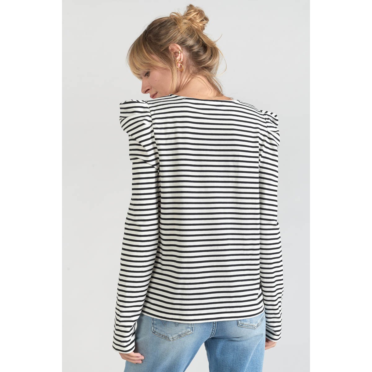 Tee-Shirt DEMI black/white stripes, LE TEMPS DES CERISES