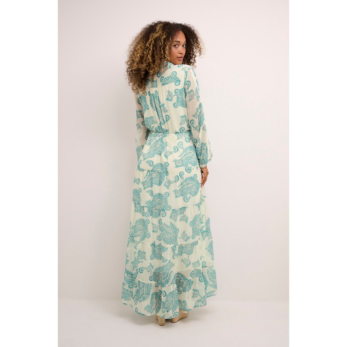 Dress bleu cachemire columbia paisley, CREAM