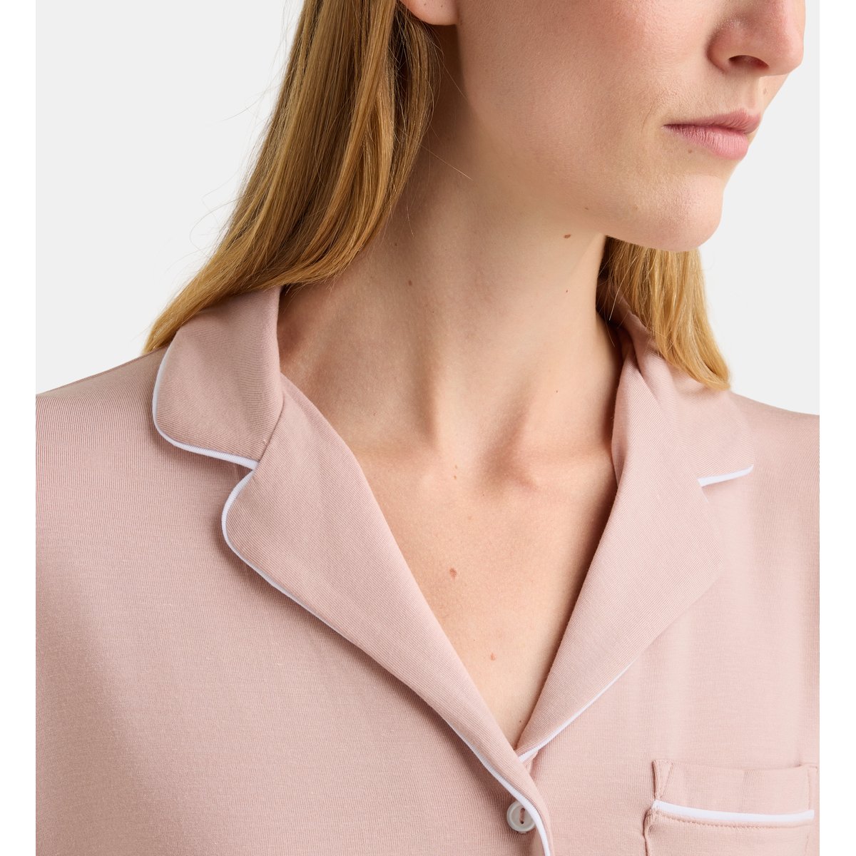 Ensemble pyjama long dera tencel rose, GALERIES LAFAYETTE