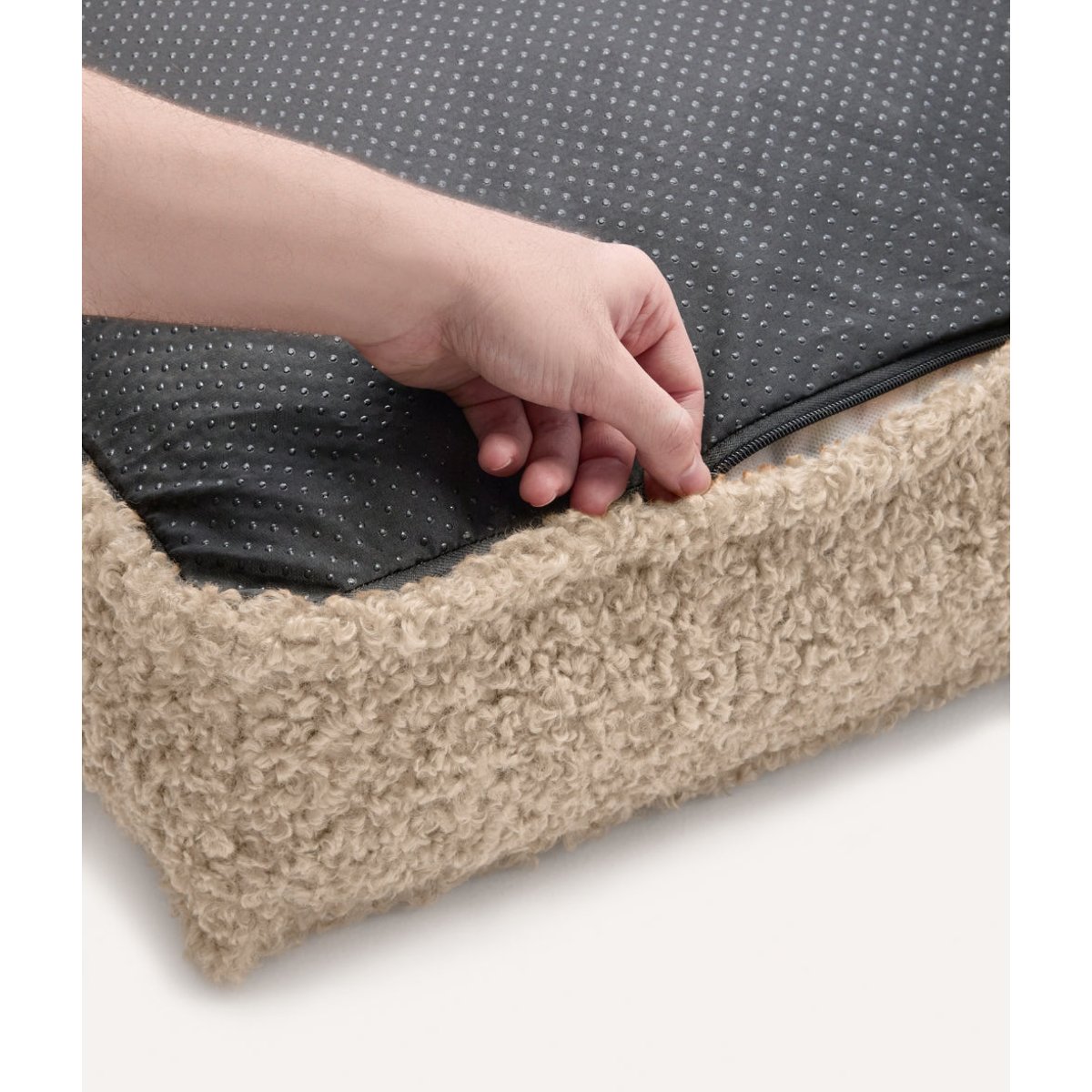 Matelas effet bouclette, CUADRA blanc, CAFIDE