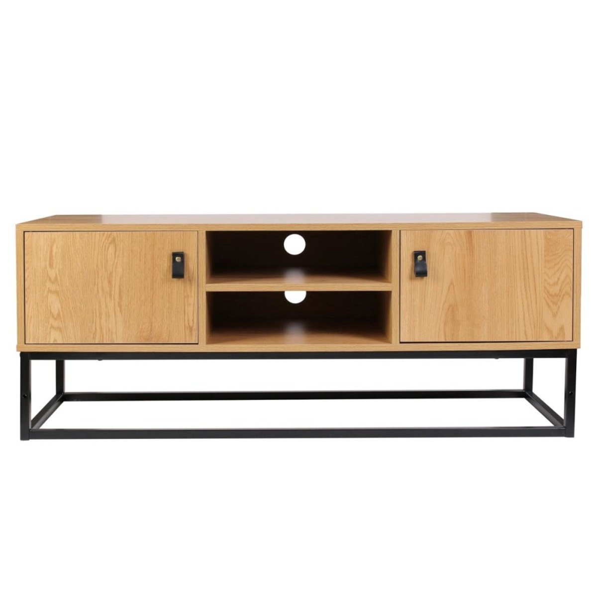 Meuble TV Bois et métal marron, DECORATIE