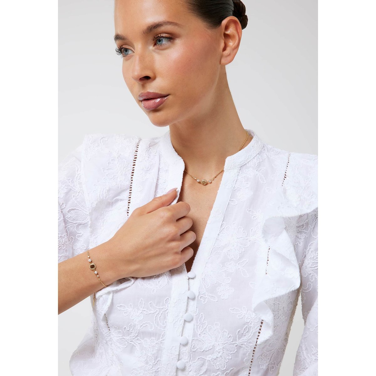 Collier Tiny Pearly or, GUESS