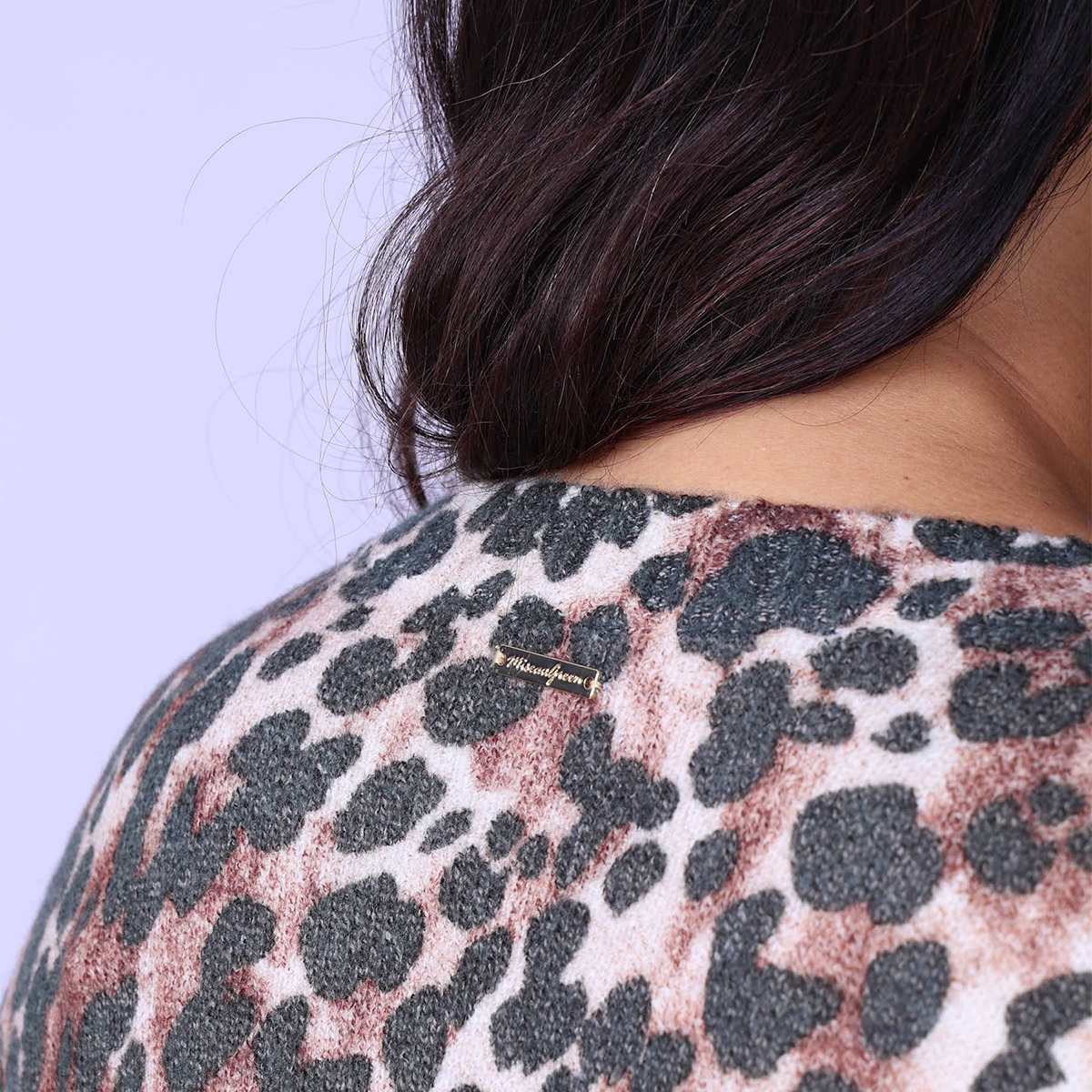 Pull Imprimé marron, MISE AU GREEN