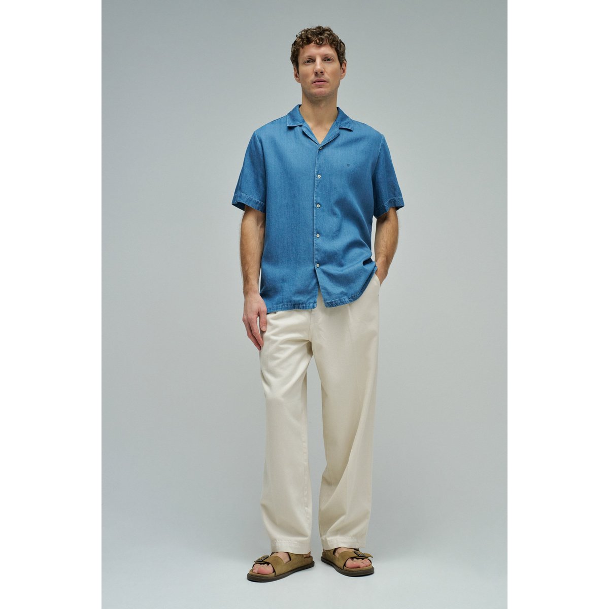 CHEMISE EN DENIM LÉGER bleu turquoise, SALSA JEANS