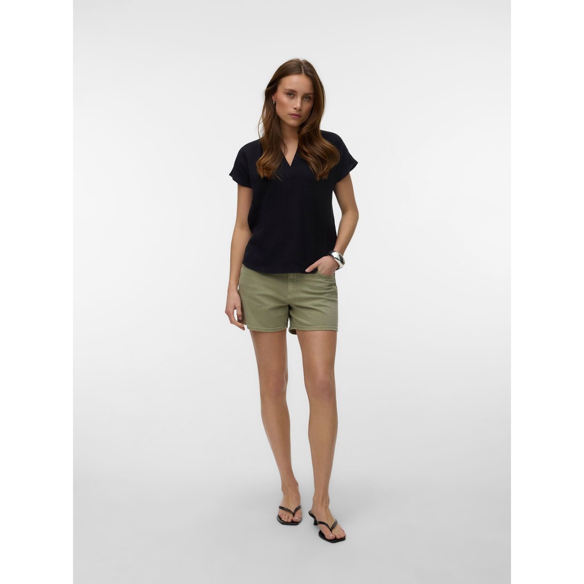 Top noire - black, VERO MODA