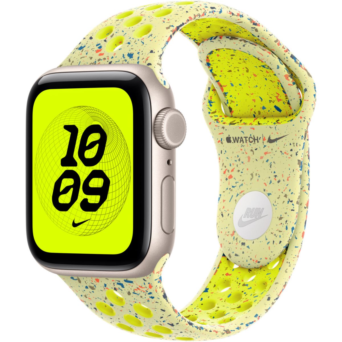 Bracelet 40 mm - S/M Sport Nike Volt Splash bleu, APPLE