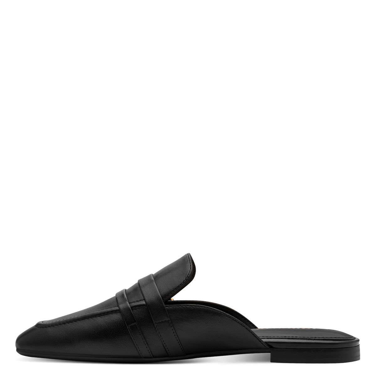 Mule en cuir noir cuir, TAMARIS