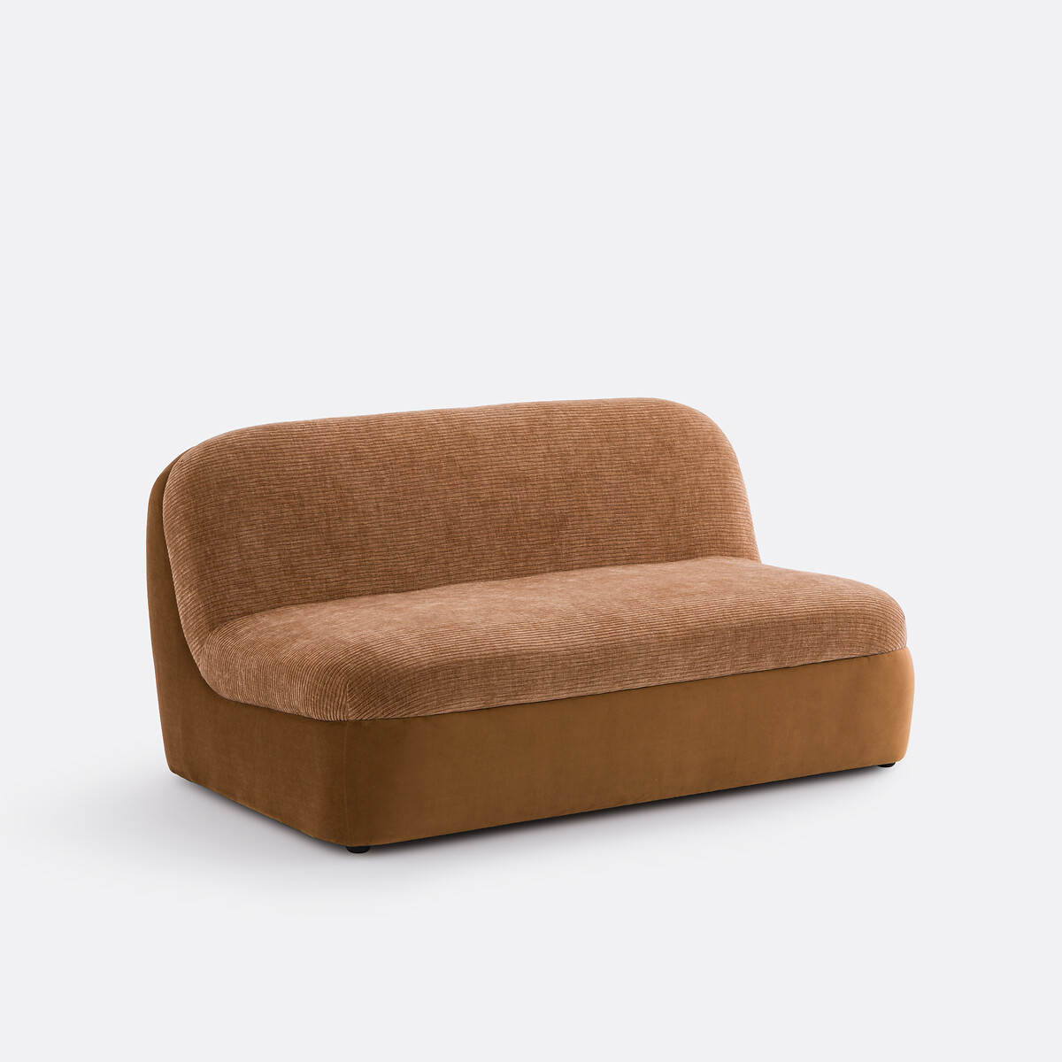 Banquette 2 places, velours, Ventis ocre, LA REDOUTE INTERIEURS