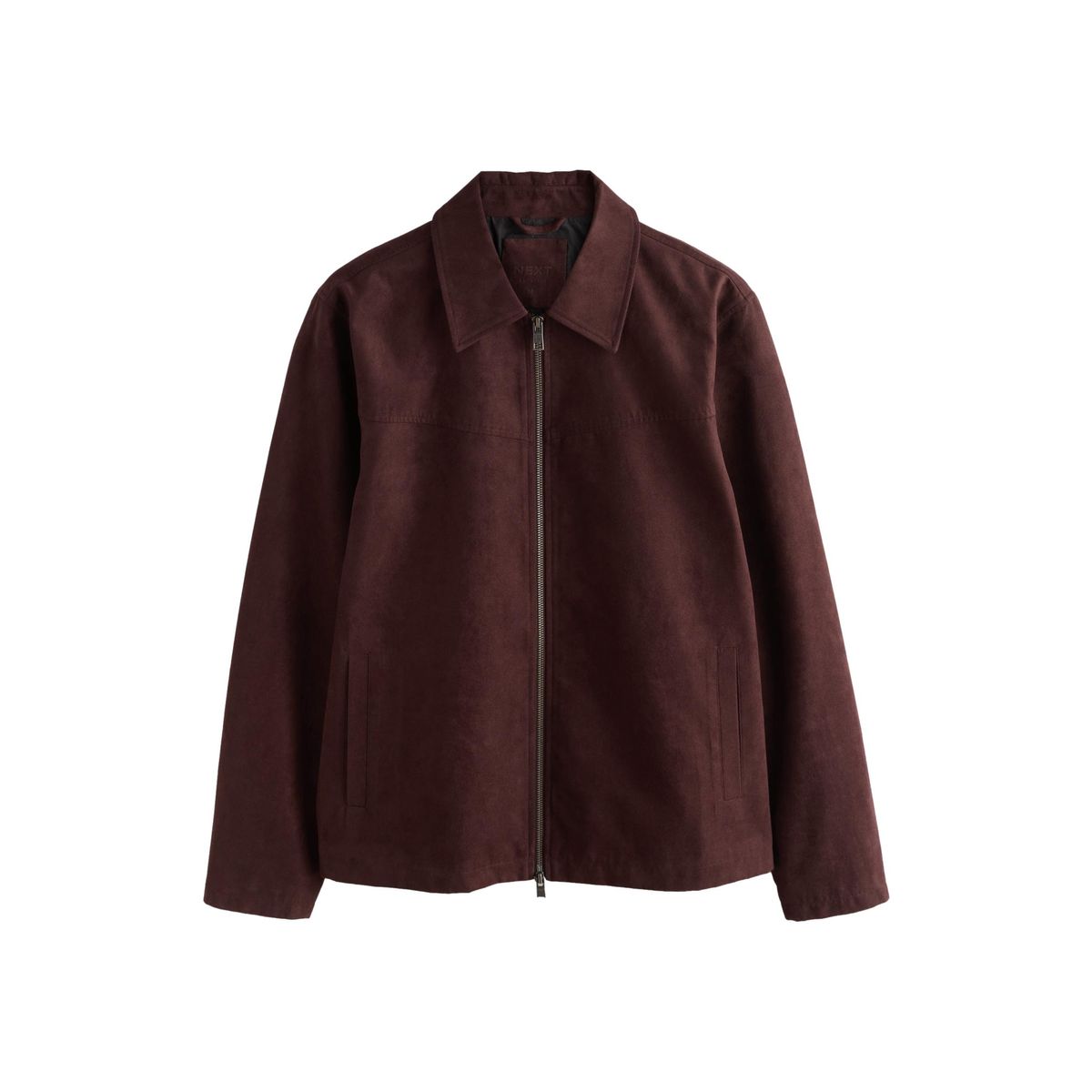 Veste en daim synthétique rouge marron, NEXT