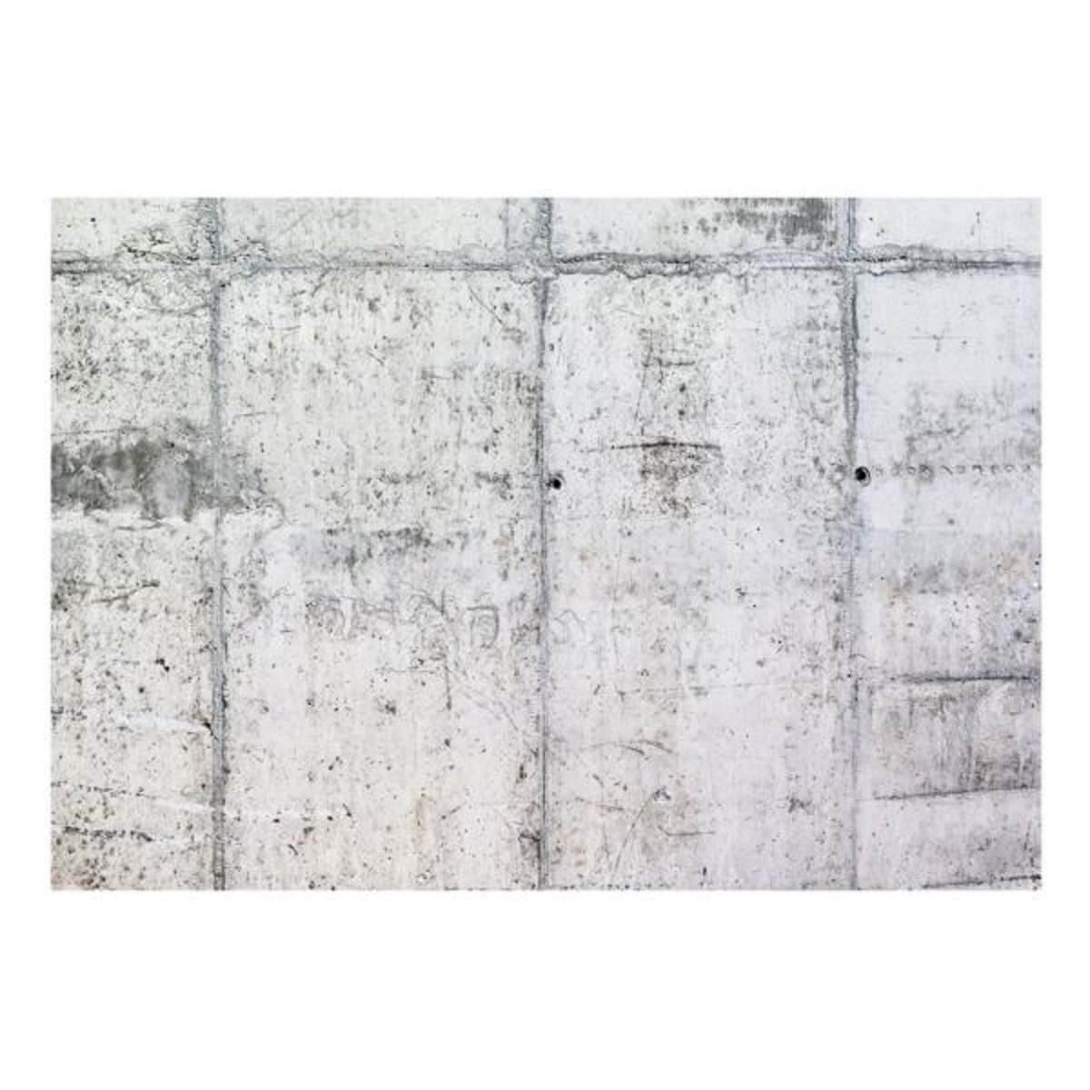 Papier peint intissé panoramique Concrete Wall gris / argent, EDEN